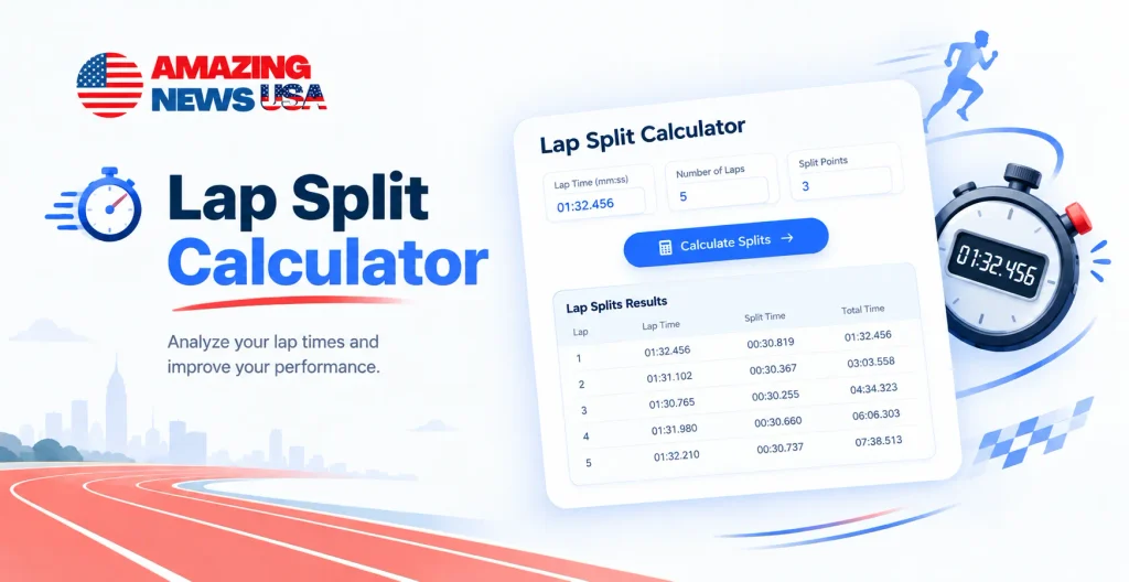 Lap Split Calculator by amazingnewsusa.com