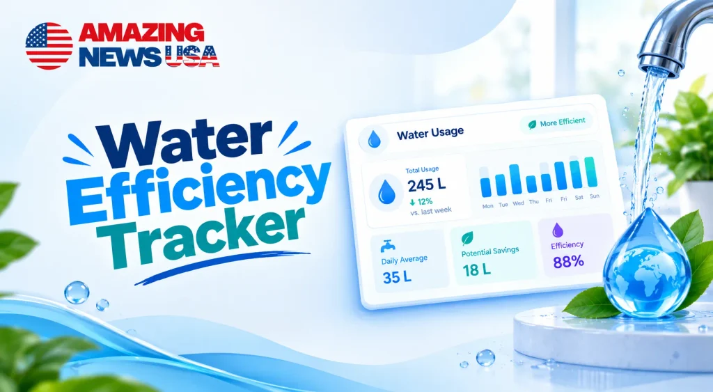 water efficiency tracker by amazingnewsusa.com