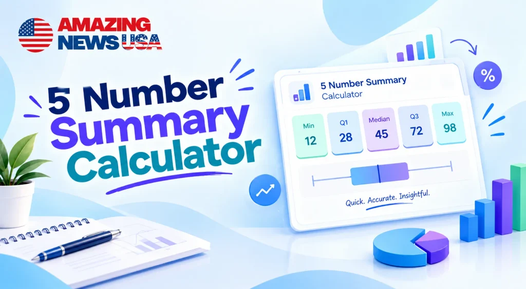 5 Number Summary Calculator by amazingnewsusa.com