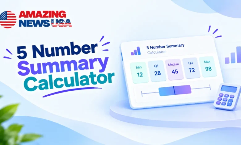 5 Number Summary Calculator by amazingnewsusa.com