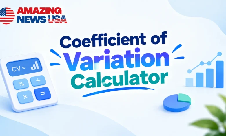 Coefficient of Variation Calculator by amazingnewsusa.com