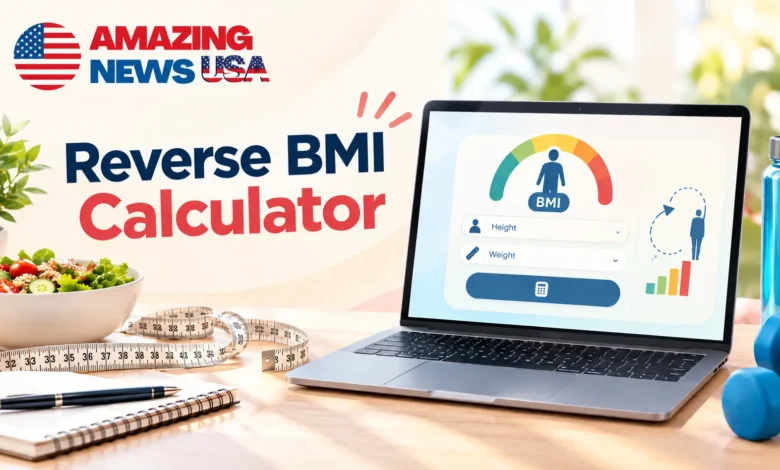 Reverse BMI Calculator by amazingnewsusa.com