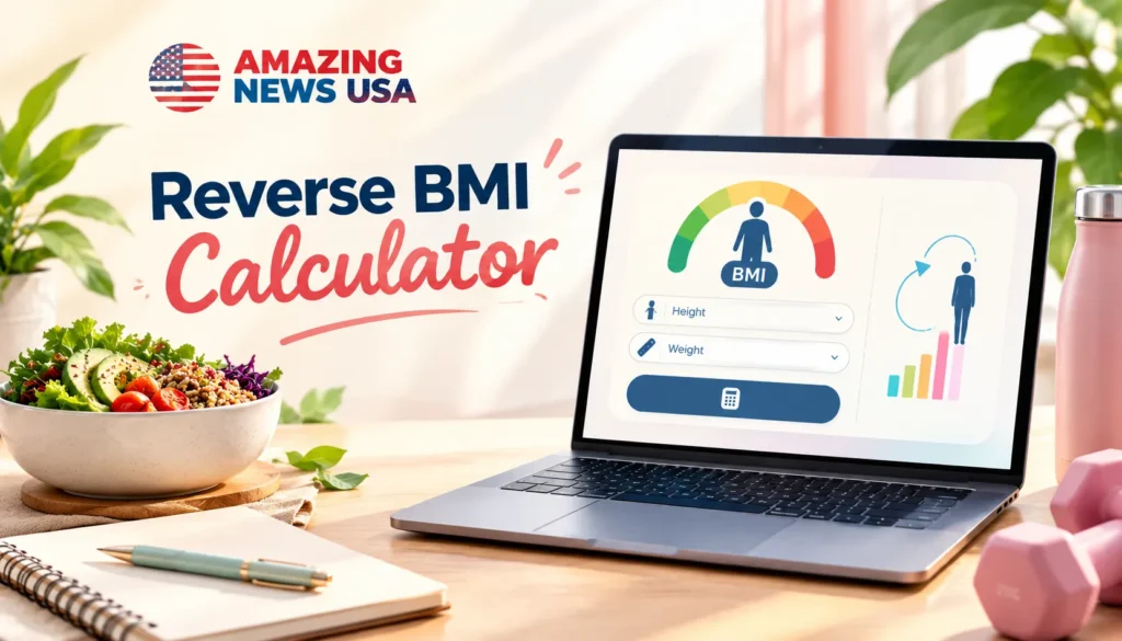 Reverse BMI Calculator by amazingnewsusa.com